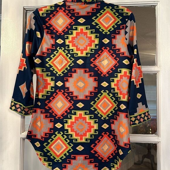 Gretchen Scott Popover Oberoi Top size small - Picture 6 of 7